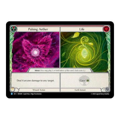 Pulsing Aether // Life (ROS) #ROS018 Rare (Lightly Played) Rosetta Flesh and Blood TCG: 2024