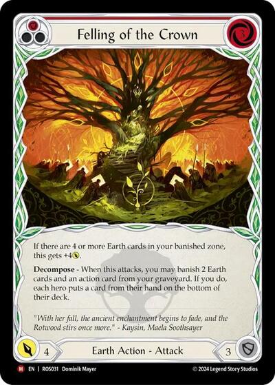 Felling of the Crown (ROS) #ROS031 Majestic (Near Mint) Rosetta Flesh and Blood TCG: 2024