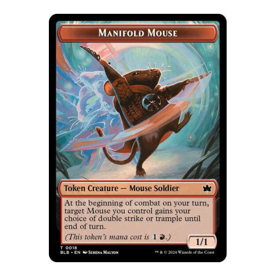Manifold Mouse Token (BLB) #18 T Bloomburrow Magic: The Gathering: 2024
