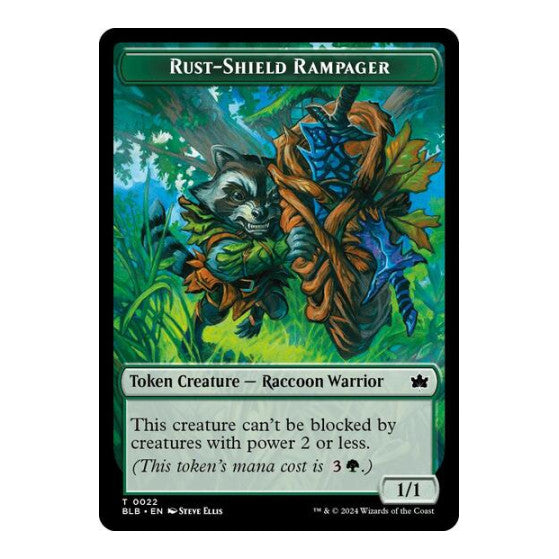 Rust-Shield Rampager Token (BLB) #22 T (Lightly Played) Bloomburrow Magic: The Gathering: 2024