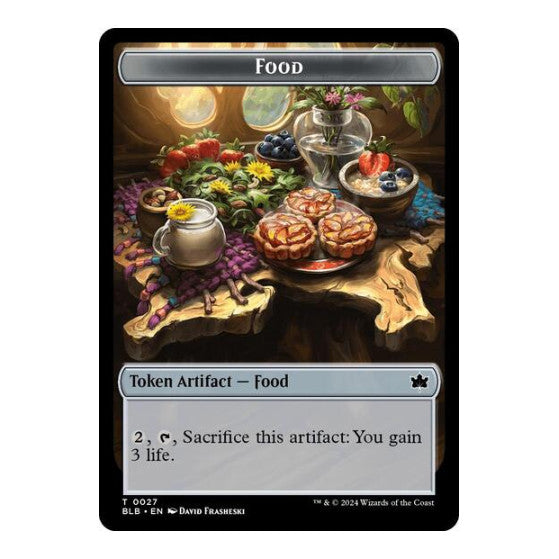 Food Token (BLB) #27 T (Lightly Played) Bloomburrow Magic: The Gathering: 2024