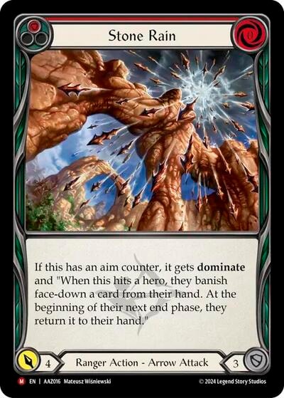Stone Rain (ADA) #AAZ016 Majestic Armory Deck: Azalea Flesh and Blood TCG: 2024