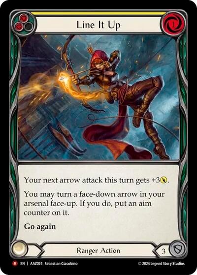 Line It Up (ADA) #AAZ024 Majestic Armory Deck: Azalea Flesh and Blood TCG: 2024