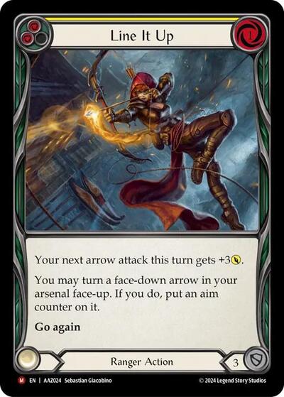 Line It Up (ADA) #AAZ024 Majestic Armory Deck: Azalea Flesh and Blood TCG: 2024