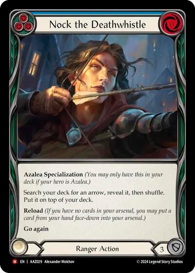 Nock the Deathwhistle (ADA) #AAZ029 Majestic (Lightly Played) Armory Deck: Azalea Flesh and Blood TCG: 2024