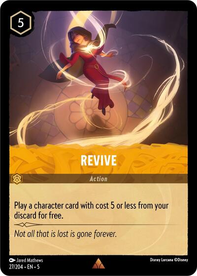Revive (5) #27/204 Rare (Near Mint) Shimmering Skies Disney Lorcana: 2024