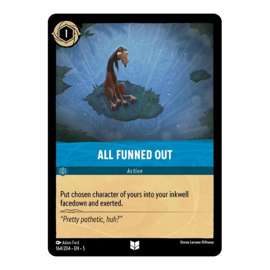 All Funned Out (5) #164/204 Uncommon (Near Mint) Shimmering Skies Disney Lorcana: 2024