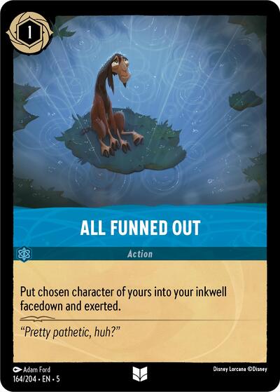 All Funned Out (5) #164/204 Uncommon (Near Mint) Shimmering Skies Disney Lorcana: 2024