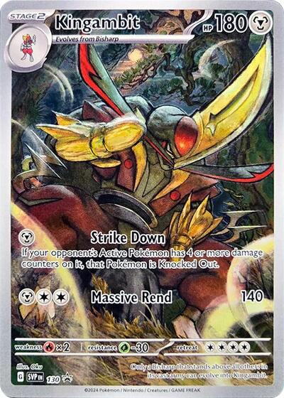 Kingambit - 130 (SVP) #130 Promo (Holofoil Near Mint) SV: Scarlet & Violet Promo Cards Pokemon: 2023
