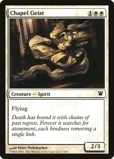 Chapel Geist (ISD) #7 Common (Lightly Played) Innistrad Magic: The Gathering: 2011
