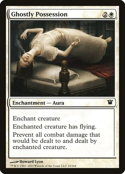 Ghostly Possession (ISD) #18 Common (Lightly Played) Innistrad Magic: The Gathering: 2011