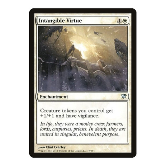 Intangible Virtue (ISD) #19 Uncommon Innistrad Magic: The Gathering: 2011