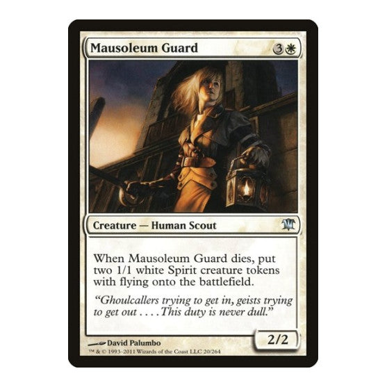 Mausoleum Guard (ISD) #20 Uncommon (Lightly Played) Innistrad Magic: The Gathering: 2011