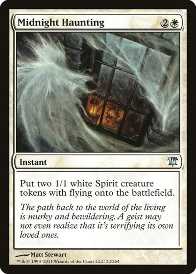 Midnight Haunting (ISD) #22 Uncommon (Lightly Played) Innistrad Magic: The Gathering: 2011
