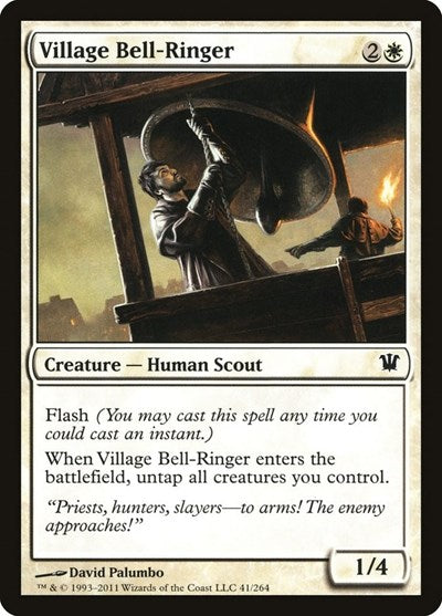 Village Bell Ringer (ISD) #41 Common (Lightly Played) Innistrad Magic: 2011