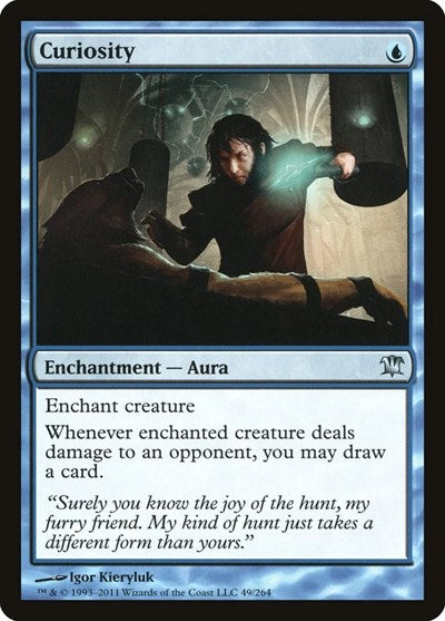 Curiosity (ISD) #49 Uncommon (Lightly Played) Innistrad Magic: 2011