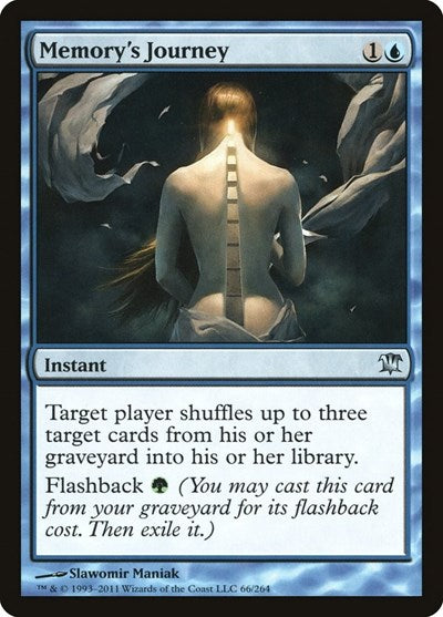 Memorys Journey (ISD) #66 Uncommon (Lightly Played) Innistrad Magic: 2011