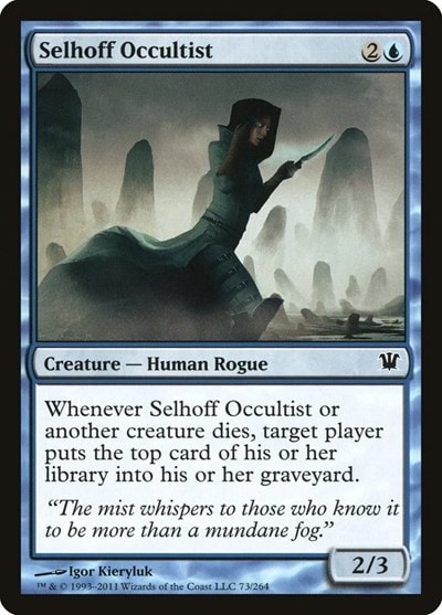 Selhoff Occultist (ISD) #73 Common Innistrad Magic: The Gathering: 2011