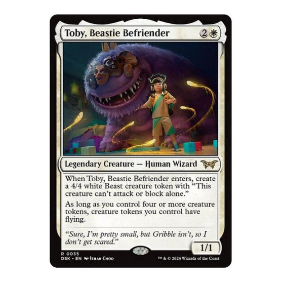 Toby Beastie Befriender (DSK) #35 Rare (Lightly Played) Duskmourn: House of Horror Magic: The Gathering: 2024