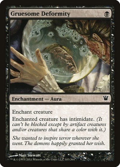 Gruesome Deformity (ISD) #103 Common (Lightly Played) Innistrad Magic: The Gathering: 2011