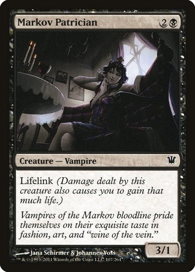 Markov Patrician (ISD) #107 Common (Lightly Played) Innistrad Magic: The Gathering: 2011