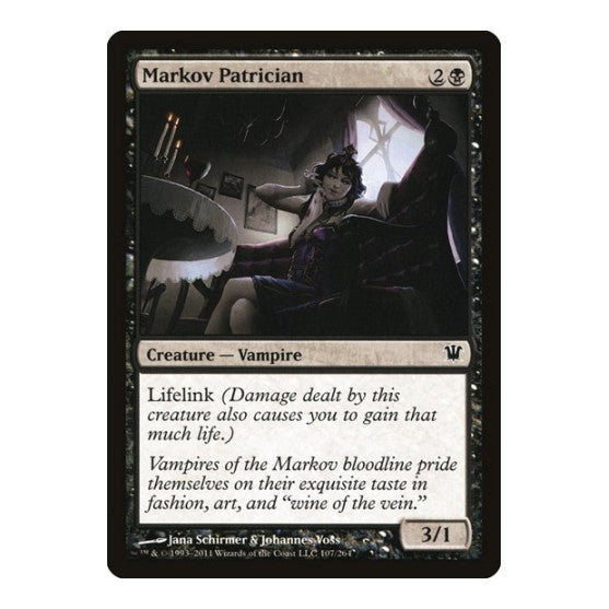 Markov Patrician (ISD) #107 Common Innistrad Magic: The Gathering: 2011