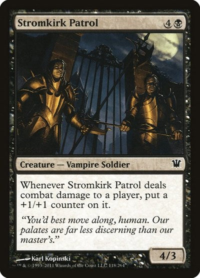 Stromkirk Patrol (ISD) #118 Common (Moderately Played) Innistrad Magic: The Gathering: 2011