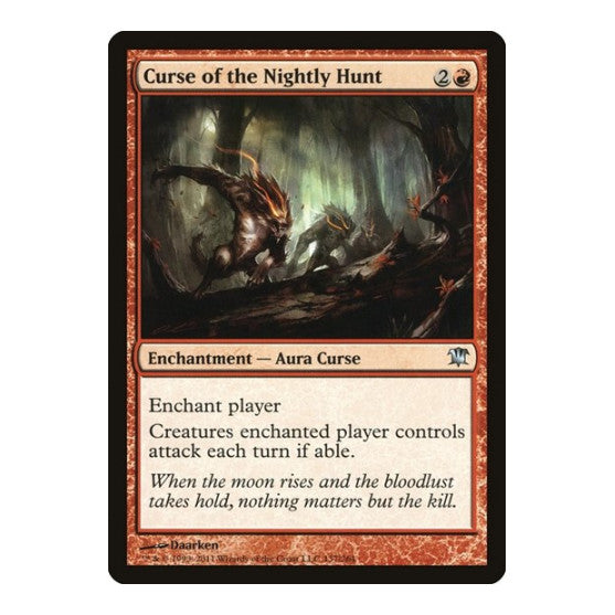 Curse of the Nightly Hunt (ISD) #137 Uncommon Innistrad Magic: The Gathering: 2011