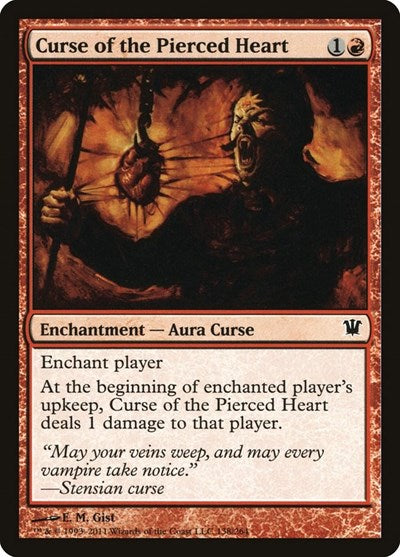 Curse of the Pierced Heart (ISD) #138 Common (Near Mint) Innistrad Magic: The Gathering: 2011