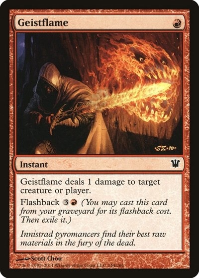 Geistflame (ISD) #144 Common (Moderately Played) Innistrad Magic: The Gathering: 2011