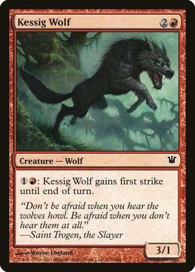 Kessig Wolf (ISD) #151 Common (Moderately Played) Innistrad Magic: The Gathering: 2011