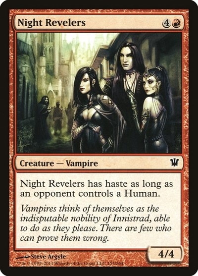 Night Revelers (ISD) #153 Common (Heavily Played) Innistrad Magic: The Gathering: 2011