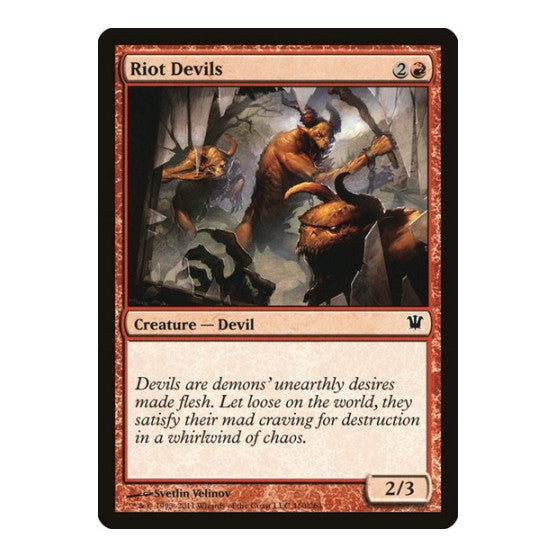 Riot Devils (ISD) #160 Common (Lightly Played) Innistrad Magic: The Gathering: 2011