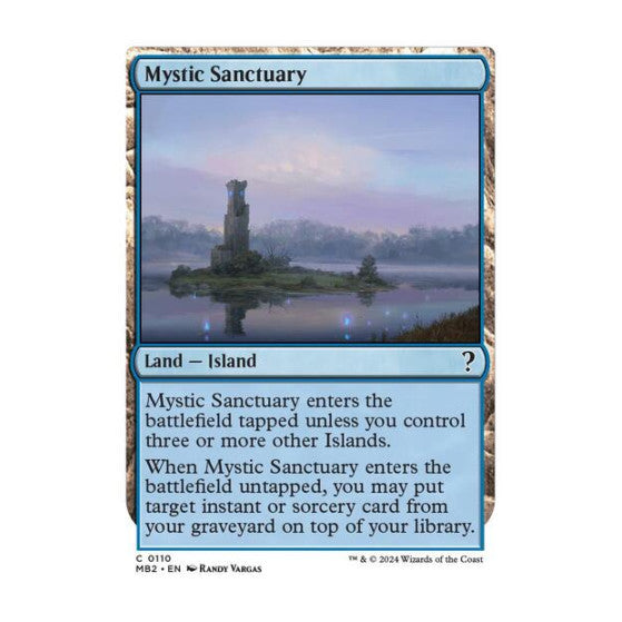 Mystic Sanctuary White Border (MB2) #110 Common (Near Mint) Mystery Booster 2 Magic: The Gathering: 2024