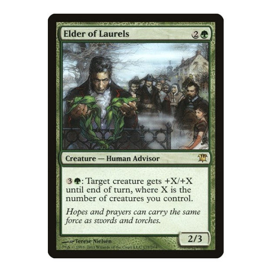 Elder of Laurels (ISD) #177 Rare (Foil Lightly Played) Innistrad Magic: The Gathering: 2011