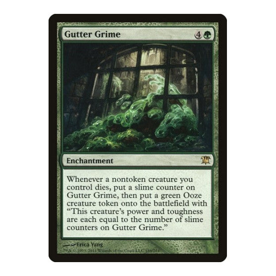 Gutter Grime (ISD) #186 Rare (Lightly Played) Innistrad Magic: The Gathering: 2011