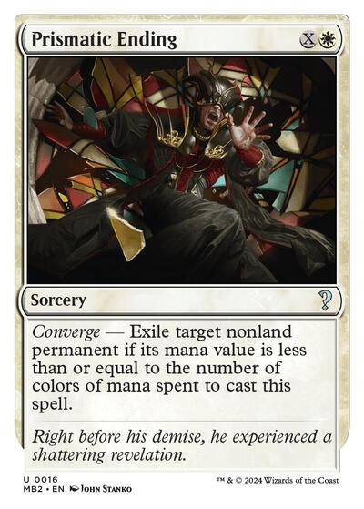 Prismatic Ending White Border (MB2) #16 Uncommon (Near Mint) Mystery Booster 2 Magic: The Gathering: 2024