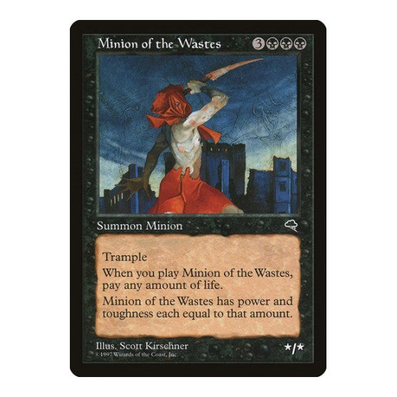 Minion of the Wastes (TMP) #146 Rare (Heavily Played) Tempest Magic: The Gathering: 1997