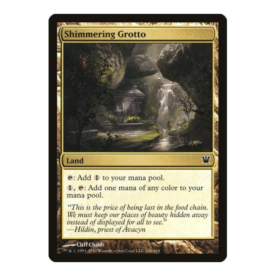 Shimmering Grotto (ISD) #246 Common (Lightly Played) Innistrad Magic: The Gathering: 2011