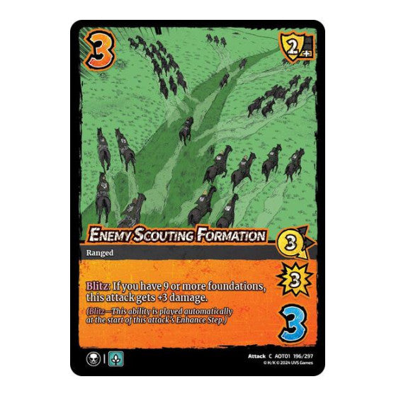 Enemy Scouting Formation (AOT1) #196/297 Common (Lightly Played) Attack on Titan: Battle for Humanity UniVersus: 2024