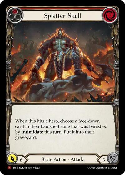 Splatter Skull (ROS) #ROS243 Majestic (Near Mint) Rosetta Flesh and Blood TCG: 2024