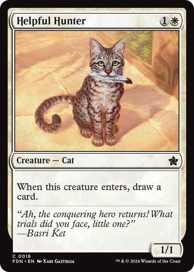 Helpful Hunter (FDN) #16 Common Foundations Magic: The Gathering: 2024