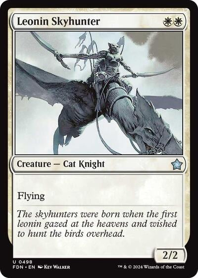 Leonin Skyhunter (FDN) #498 Uncommon (Lightly Played) Foundations Magic: The Gathering: 2024