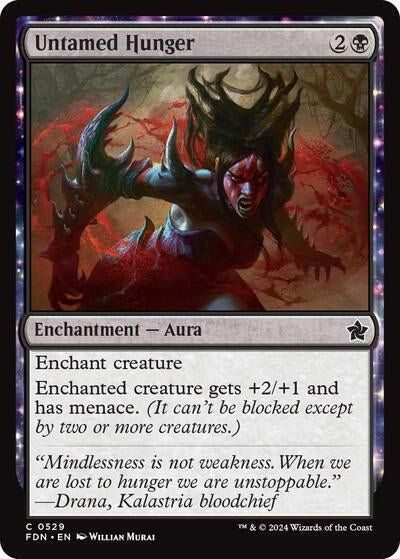 Untamed Hunger (FDN) #529 Common Foundations Magic: The Gathering: 2024