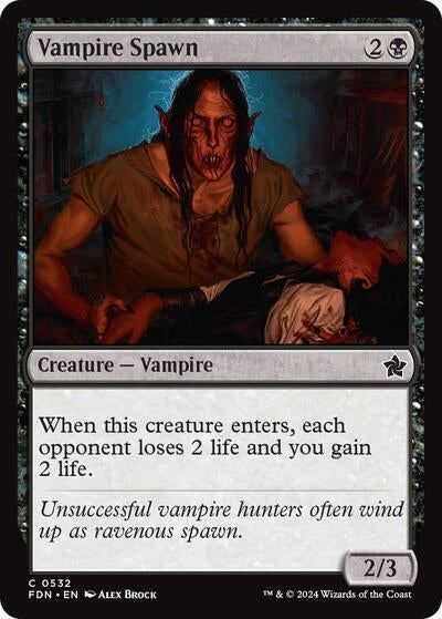 Vampire Spawn (FDN) #532 Common (Lightly Played) Foundations Magic: The Gathering: 2024