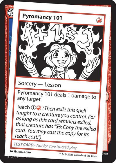 Pyromancy 101 (MB2PC) #566 Special (Lightly Played) Mystery Booster 2 Playtest Cards Magic: The Gathering: 2024