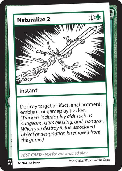 Naturalize 2 (MB2PC) #579 Special (Lightly Played) Mystery Booster 2 Playtest Cards Magic: The Gathering: 2024