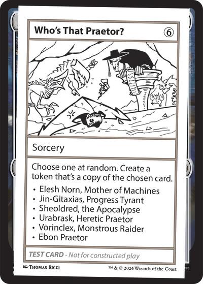 Whos That Praetor (MB2PC) #506 Special (Lightly Played) Mystery Booster 2 Playtest Cards Magic: The Gathering: 2024