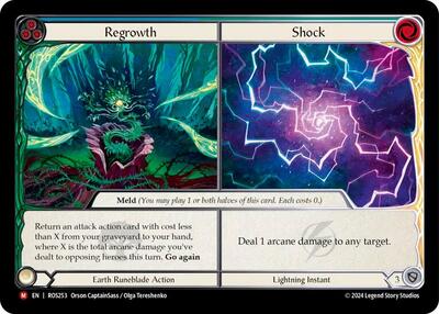 Regrowth Shock (ROS) #ROS253 Majestic (Rainbow Foil Near Mint) Rosetta Flesh and Blood TCG: 2024