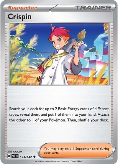 Crispin 133 142 (SCR) #133/142 Uncommon (Near Mint) SV07: Stellar Crown Pokemon: 2024